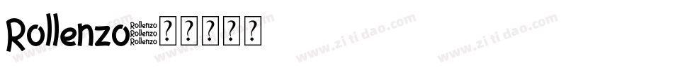 Rollenzo字体转换
