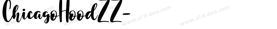 ChicagoHoodZZ字体转换