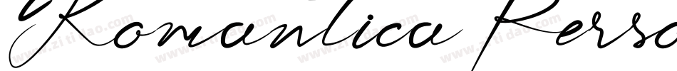 RomanticaPersonalUse-8V2J字体转换
