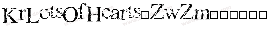 KrLotsOfHearts-ZwZm字体转换