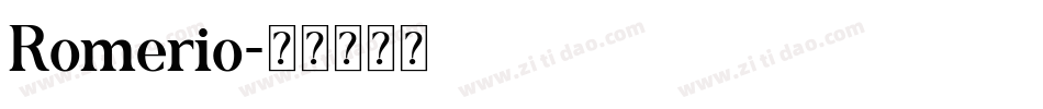 Romerio字体转换