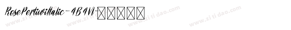 RosePertiwiItalic-4B4Vl字体转换