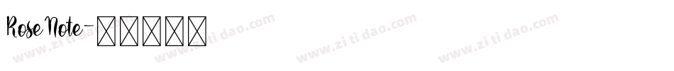 RoseNote字体转换