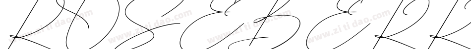 ROSEBERRY字体转换