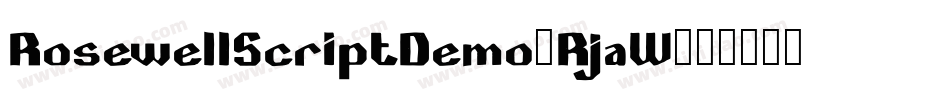 RosewellScriptDemo-RjaW字体转换