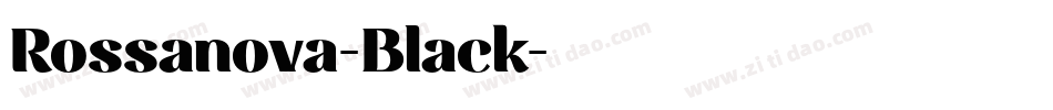 Rossanova-Black字体转换