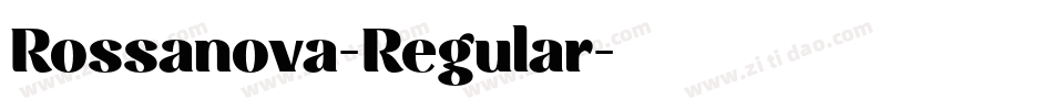 Rossanova-Regular字体转换
