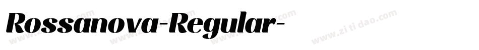 Rossanova-Regular字体转换