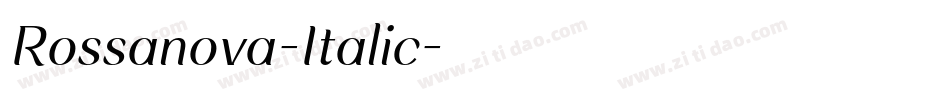 Rossanova-Italic字体转换
