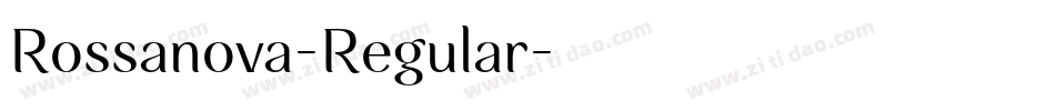 Rossanova-Regular字体转换