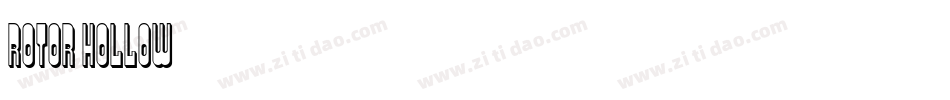 Rotor-Hollow字体转换