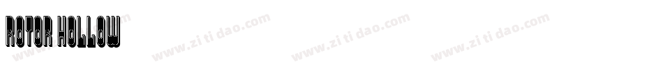 Rotor-Hollow字体转换