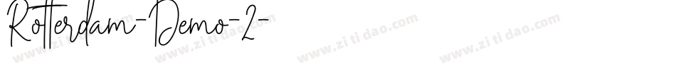 Rotterdam-Demo-2字体转换