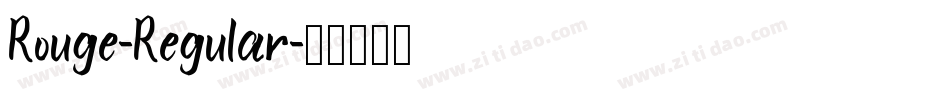 Rouge-Regular字体转换