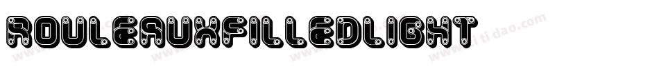 RouleauxFilledLight字体转换