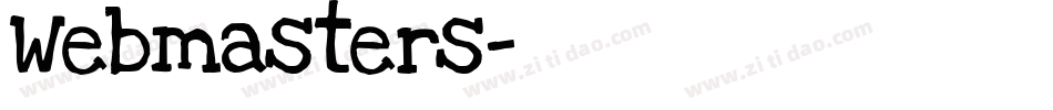 Webmasters字体转换
