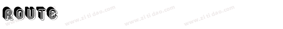 Route字体转换
