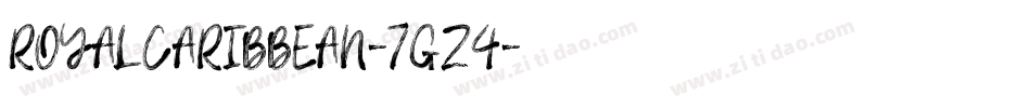 RoyalCaribbean-7Gz4字体转换