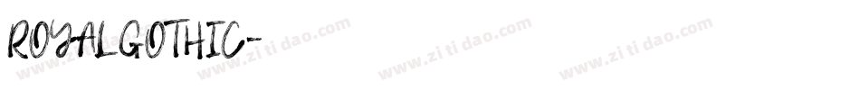RoyalGothic字体转换