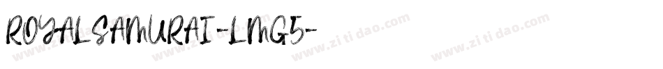 RoyalSamurai-LMg5字体转换