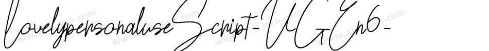 LovelypersonaluseScript-VGEn6字体转换