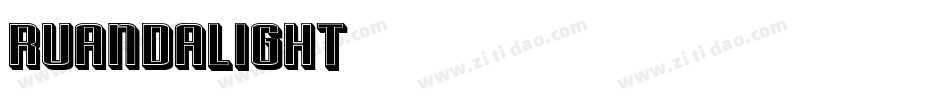 RuandaLight字体转换