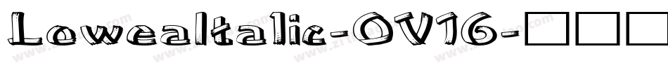 LoweaItalic-OV16字体转换