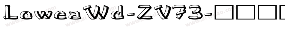 LoweaWd-ZV73字体转换