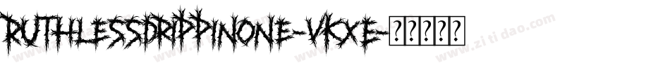 RuthlessDrippinOne-vKxE字体转换