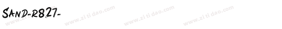 Sand-r827字体转换