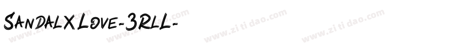SandalXLove-3RlL字体转换