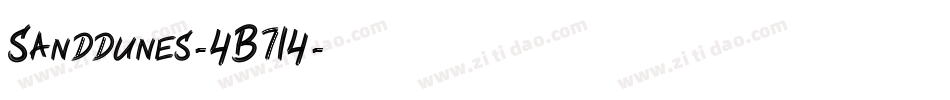 Sanddunes-4B714字体转换