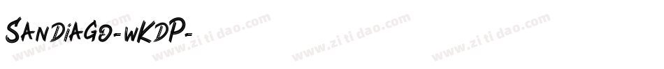 Sandiago-wKdP字体转换