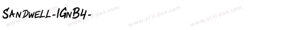 Sandwell-1GnB4字体转换