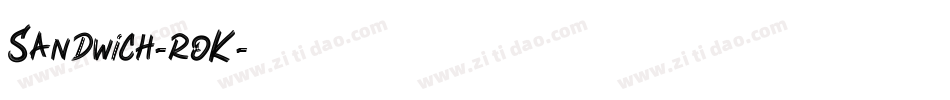 Sandwich-roK字体转换