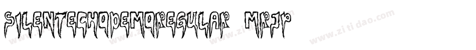SilentEchoDemoRegular-MRjp字体转换 SilentEchoDemoRegular-MRjp字体转换