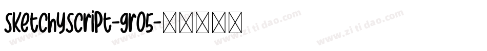 SketchyScript-9rO5字体转换
