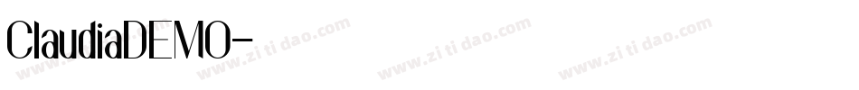 ClaudiaDEMO字体转换