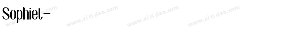 Sophiet字体转换