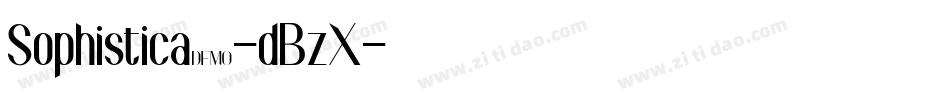 Sophistica1-dBzX字体转换