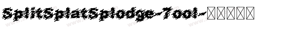 SplitSplatSplodge-7ool字体转换