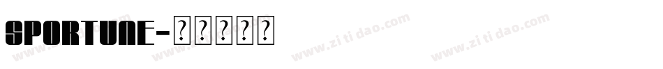 SPORTUNE字体转换