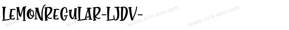 LemonRegular-ljdV字体转换