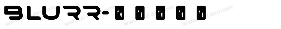 BLURR字体转换