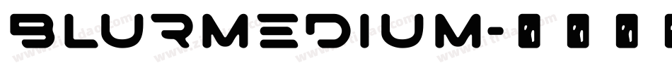 BlurMedium字体转换