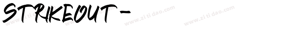 STRIKEOUT字体转换
