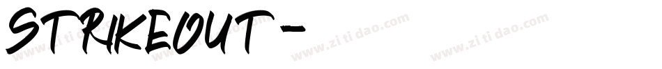 STRIKEOUT字体转换