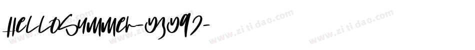 HelloSummer-Yzy9j字体转换