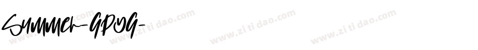 Summer-GpYG字体转换