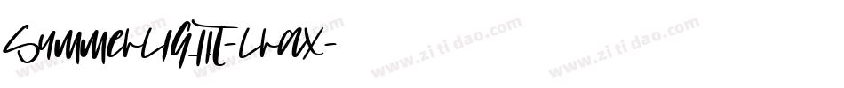 SummerLight-lrAX字体转换